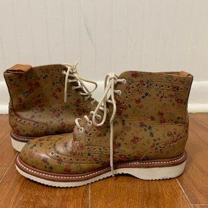Floral Brogue Dr. Martens Boots (RARE)